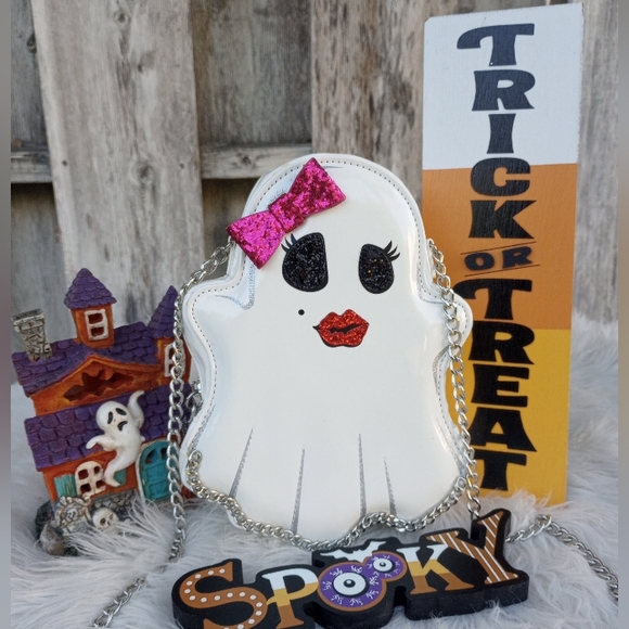 Betsey Johnson Handbags - First Edition! Betsey Johnson Halloween  Kitschy Ghost  Novelty Crossbody Bag